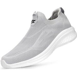 Women's Grey Lightweight Comfort Workout Casual Non Slip Fashion Sneakers